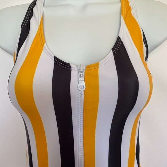 Striped One Piece Bathing Suit. NWOT - Picture 2 of 12